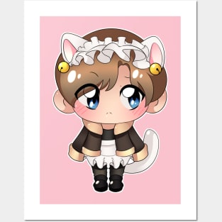 Leon is a cat maid Posters and Art